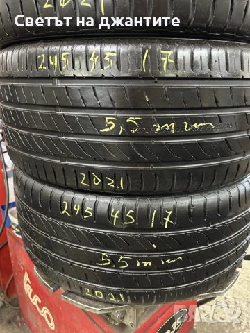 Гуми 245/45/17 4 Броя Летни, снимка 3 - Гуми и джанти - 55444020