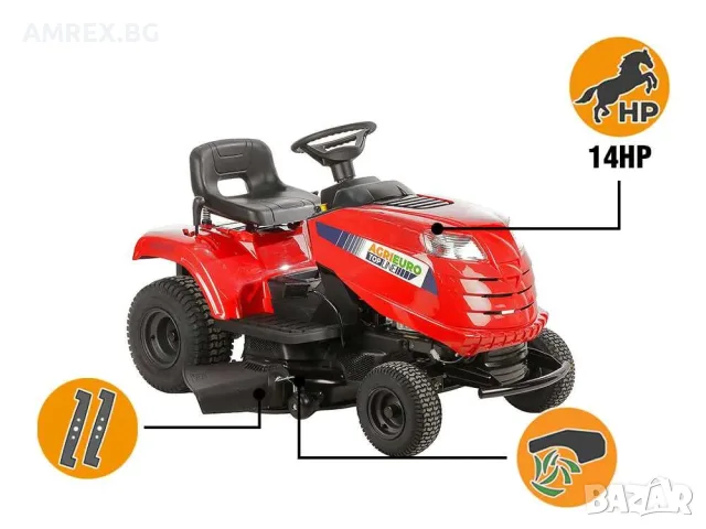Райдер косачка SD 98 | 98 см | Странично изхвърляне, снимка 3 - Градинска техника - 55361820
