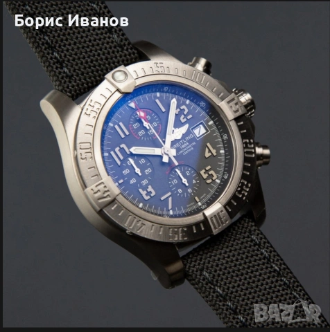Breitling Canvas Antharacite 22mm каишка (модел 103W)