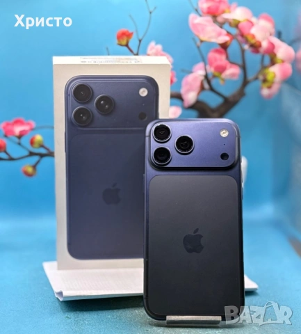 ГАРАНЦИОНЕН!!! Apple iPhone 17 Pro Max, 256GB, 5G, Deep Blue + подарък оригинален адаптер Apple, снимка 4 - Apple iPhone - 54112871