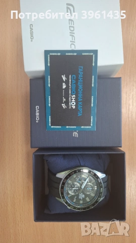 Часовник CASIO Edifice Classic Series, Черен - EFV-550P-1AVUEF, снимка 3 - Мъжки - 55021503