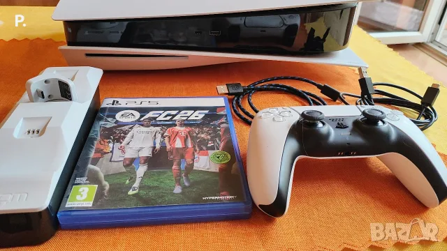 PS5 Disk Edition / Конзола Playstation 5 Disc Edition 825GB White CFI-1116A + FC26 + Докинг Станция, снимка 6 - PlayStation конзоли - 55428103