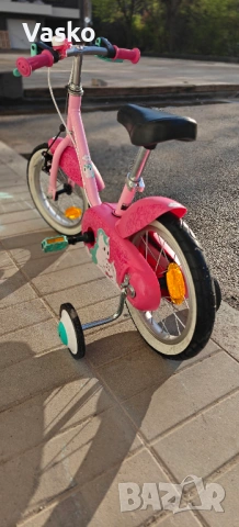Продавам детски велосипед Btwin unicorn 500 14", снимка 8 - Коли, камиони, мотори, писти - 54239682