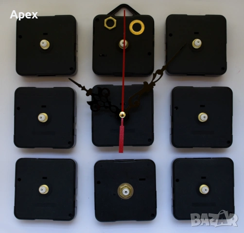 Безшумен Механизъм за Стенен Часовник Плавен Ход.Качествени Механизми за Стенни Часовници с Дълга Ос, снимка 3 - Стенни часовници - 54070574