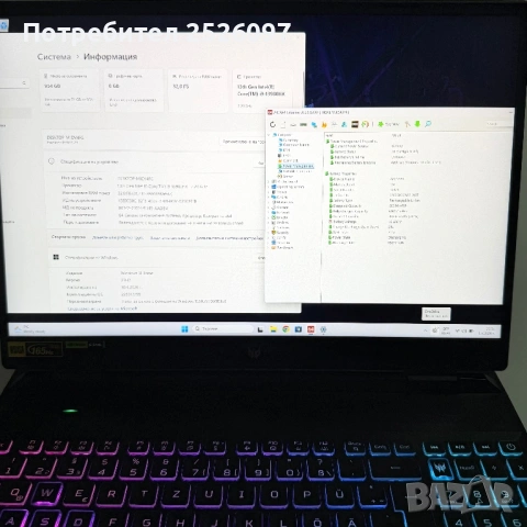 Acer Predator Helios 16/2.5K 165Hz/i9-13900HX/RTX 4070/32GB DDR5/1TB/RGB, снимка 13 - Лаптопи за игри - 54410933