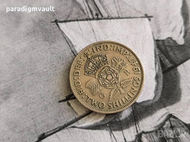Монета - Великобритания - 2 шилинга | 1947г.
