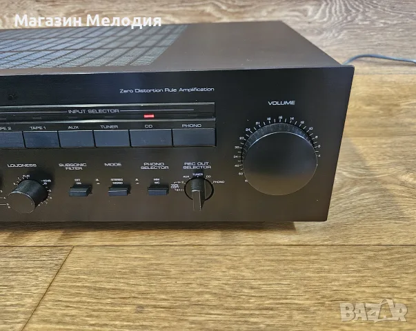 Усилвател Yamaha A-520 Natural Sound – Японска мощ и детайл от Златната ера Две по 80 вата, снимка 6 - Ресийвъри, усилватели, смесителни пултове - 55400837
