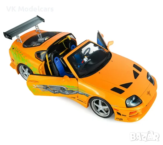 Brian's Toyota Supra Mk4 (A80) - The Fast and the Furious 1:18 SOLIDO, снимка 7 - Колекции - 55579397