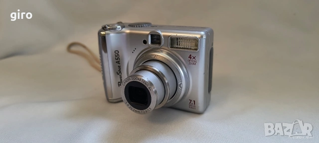 Фотоапарат Canon PowerShot A550 в, снимка 9 - Фотоапарати - 55175093