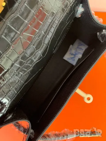Hermes Kelly Crocodile Leather Handbag 22 cm, снимка 9 - Чанти - 55416106