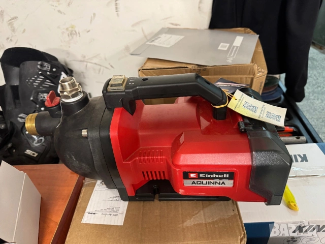 Акумулаторна градинска помпа Einhell PXC AQUINNA, 2x18 V, макс. Височина на изпомпване 26 м, Капацит, снимка 3 - Градинска техника - 55014747