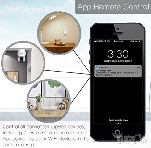 MOES Tuya ZigBee Gateway Hub Smart Life Alexa, снимка 4 - Друга електроника - 54630872