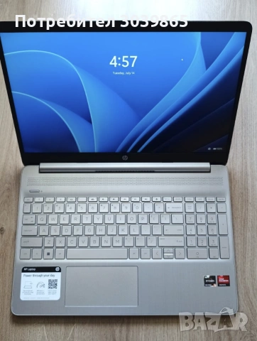 Лаптоп HP 15s (AMD Ryzen 5 5500U/ 16GB/ 256GB SSD/ Win11 Home)