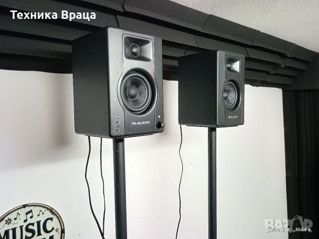 М-Audio BX3 са компактни студиен тип колони (монитори) с 3.5-инчов говорител. Изпращам видео. , снимка 3 - Тонколони - 54131688