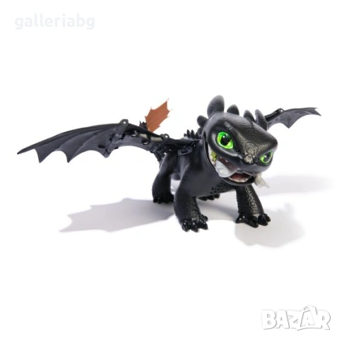Интерактивен дракон Беззъб Toothless с 60+ звука и реакции – How to Train Your Dragon, снимка 7 - Електрически играчки - 54944836