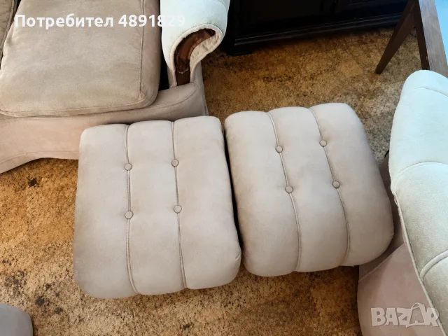 Подарявам диван с фотьойл и три табуретки, снимка 3 - Други стоки за дома - 55479290