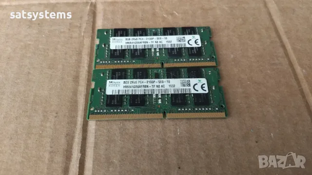 SO-DIMM Memory Module SKhynix HMA41GS6AFR8N-TF Kit 2x8GB DDR4 2133MHz( PC4-17000 ) CL15 1.2V, снимка 3 - RAM памет - 55660603