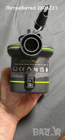Помпа на батерии Intex quick fill, снимка 2 - Друга електроника - 55566969