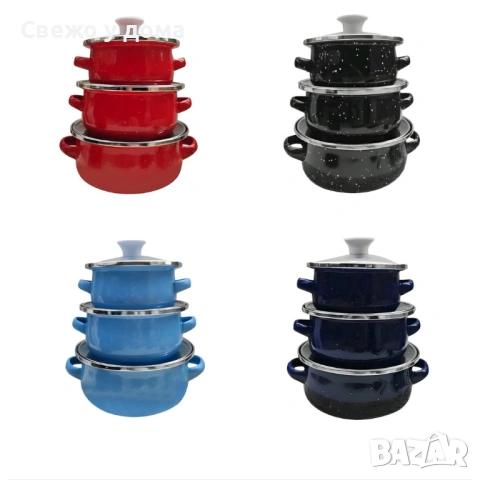 Комплект от 3 тенджери - 16см, 18см, 20см, снимка 8 - Съдове за готвене - 54170922