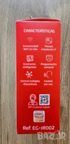 Универсално WiFi IR+RF дистанционно управление EG-IR002, снимка 2 - Друга електроника - 54985933