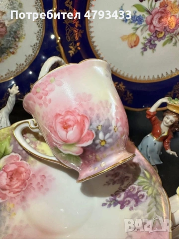 Ръчно нарисуван сет от японски порцелан, снимка 11 - Декорация за дома - 54164960