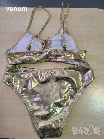 Нов златен бански за плаж, снимка 2 - Бански костюми - 54328181