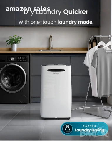 Pro Breeze 20L/Day Smart 20-л./ден влагоабсорбатор,резервоар 5,5л,електрически, снимка 12 - Влагоабсорбатори и влагоуловители - 54388460