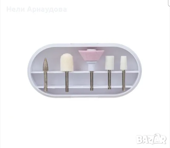 Комплект за маникюр и педикюр, 5 приставки и USB кабел, снимка 4 - Продукти за маникюр - 55319698