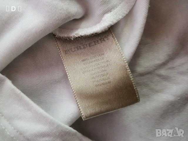 Burberry бяло поло блузка С - оригинал, снимка 5 - Корсети, бюстиета, топове - 55240595
