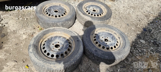 Железни Гуми с джанти 195/65/15 Vw Golf 5, снимка 2 - Части - 54462953
