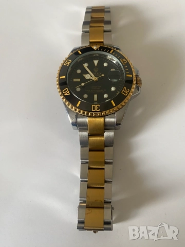 Rolex сребърно златист механичен автоматичен часовник нов!