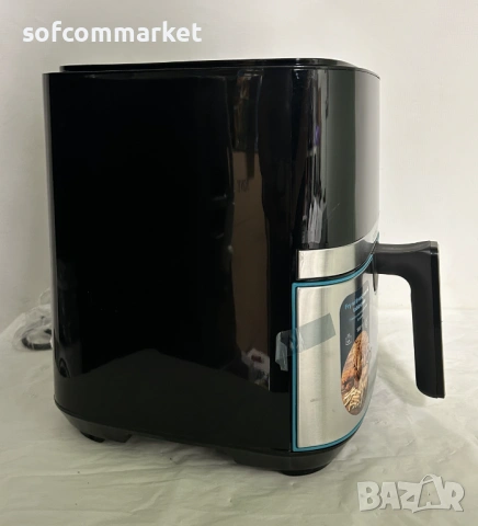 НОВ Еър фрайър Cecotec Cecofry Full Inox 5500 Pro – 5.5L, 1700W + Гаранция, снимка 4 - Фритюрници - 54125347