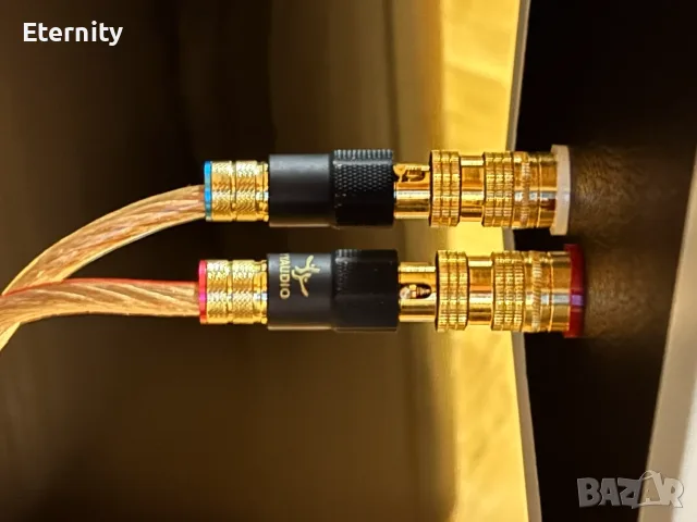 Медни Hi-Fi кабели за тонколони Hama Acoustic Connection 2x6.00 mm² с банани YYAUDIO (2 х 2.9м.), снимка 4 - Тонколони - 55409589