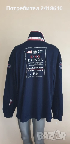 Paul & Shark KIPAWA Made in Italy Cotton Mens Size 3XL ОРИГИНАЛ! Мъжка Блуза., снимка 3 - Блузи - 54874088