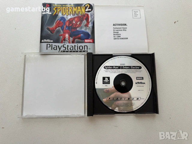 Spiderman 2: Enter Electro за PS1, снимка 3 - Игри за PlayStation - 54256793