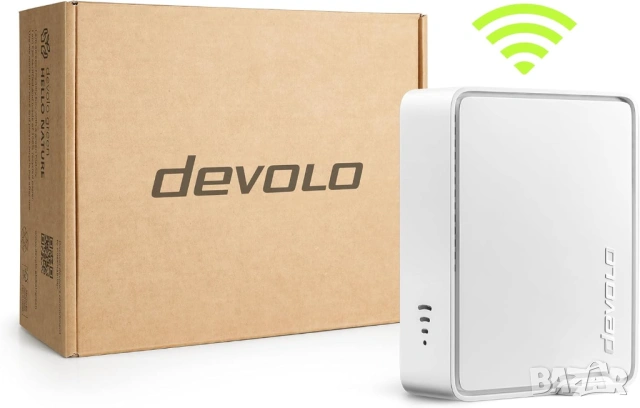 Мощен усилвател на WiFi сигнал WiFi 6 до 5400 Mbps и Mesh технология devolo WiFi 6 Repeater 5400 , снимка 7 - Рутери - 54102843