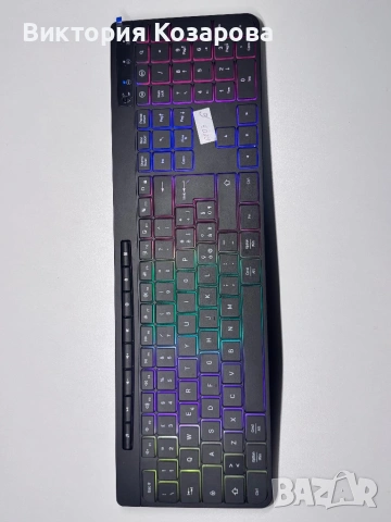 RGB безжична клавиатура - черна 