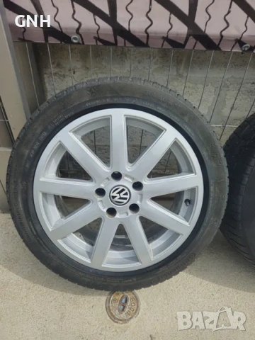 Джанти Dezent 17 цола 5х112 , 7j , et20 , 225/55/17 Audi , Vw , Skoda, снимка 2 - Гуми и джанти - 54527788