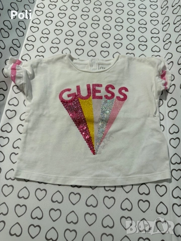 Тениски на Guess 6-9 месеца , снимка 8 - Бебешки блузки - 54109849