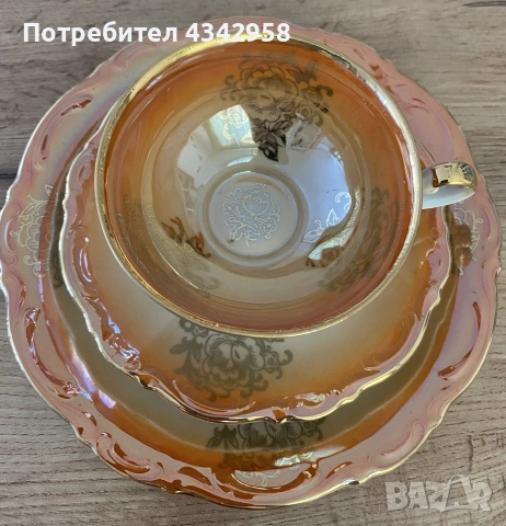 Винтидж порцеланово трио Bavaria, Германия, около 1960 г.
, снимка 2 - Антикварни и старинни предмети - 55210736