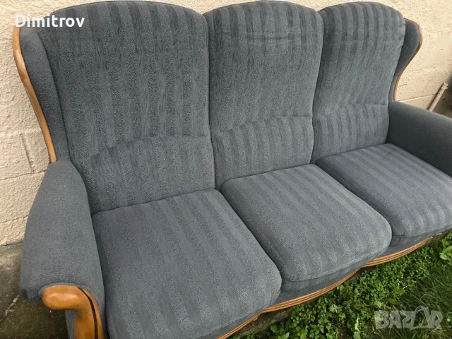 Диван с масивна дървена основа, снимка 6 - Дивани и мека мебел - 53959116