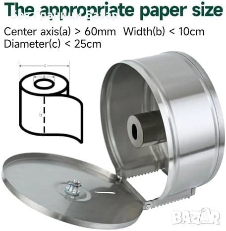 Нов Диспенсър за хартиени кърпи inox стенен 304 неръждаема стомана за търговски обекти, снимка 5 - Други стоки за дома - 54054282