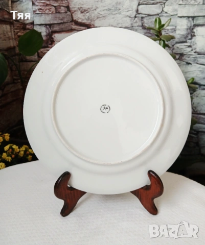 БГ порцеланови чинии Оранжева роза , снимка 6 - Чинии - 54195283