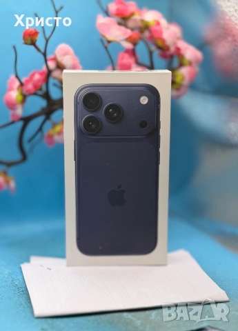НОВ!!! Apple iPhone 17 Pro, 256GB, 5G, Deep Blue + подарък оригинален адаптер Apple, снимка 3 - Apple iPhone - 54877243