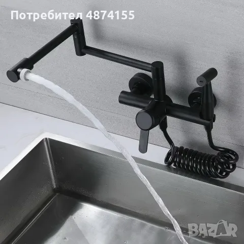 Стенен кухненски смесител, снимка 3 - ВИК - 55485703