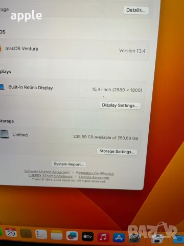MacBook Pro A1707/Mid-2017/Space Grey-16GB RAM/256SSD/AMD Prо, снимка 10 - Лаптопи за работа - 51433884