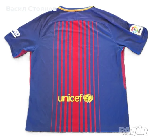 Барселона / Barcelona FC Nike 2017-18 Home Jersey - размер L, снимка 7 - Фен артикули - 55657370