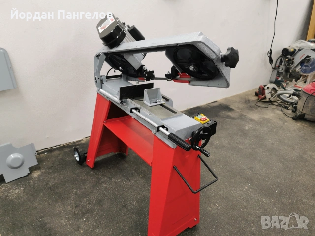 Ленторез Лентова машина за рязане на метал Holzmann BS115 230 V, 550 W, 110x140, снимка 3 - Други машини и части - 55160096