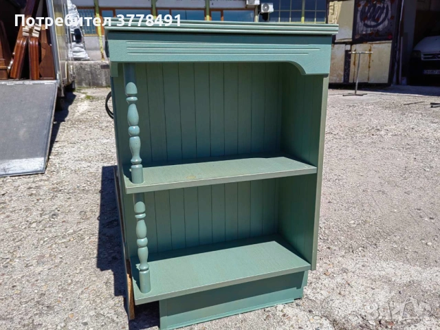 Красив зелен кухненски шкаф, снимка 4 - Шкафове - 54319154