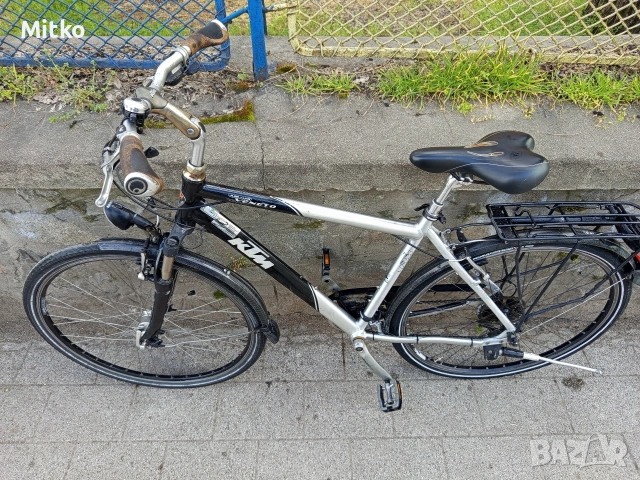 28 цола алуминиев велосипед КТМ с 21 скорости усилени капли амортисьори предни като нов , снимка 7 - Велосипеди - 53987484